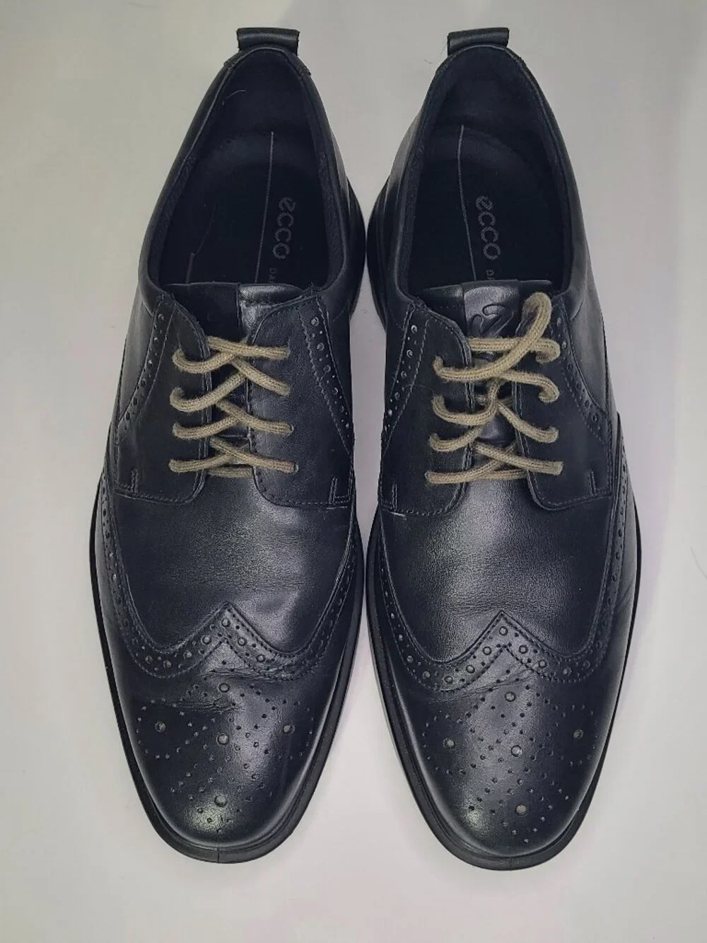 Ecco S-Lite Hybrid Wingtip Oxford Black Men's Shoes Size 11.5 EUC